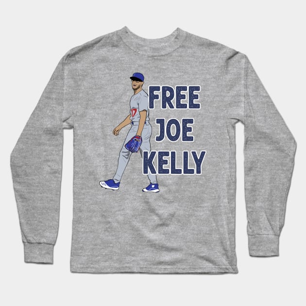 Free Joe Kelly LA Dodgers Long Sleeve T-Shirt by Hevding
